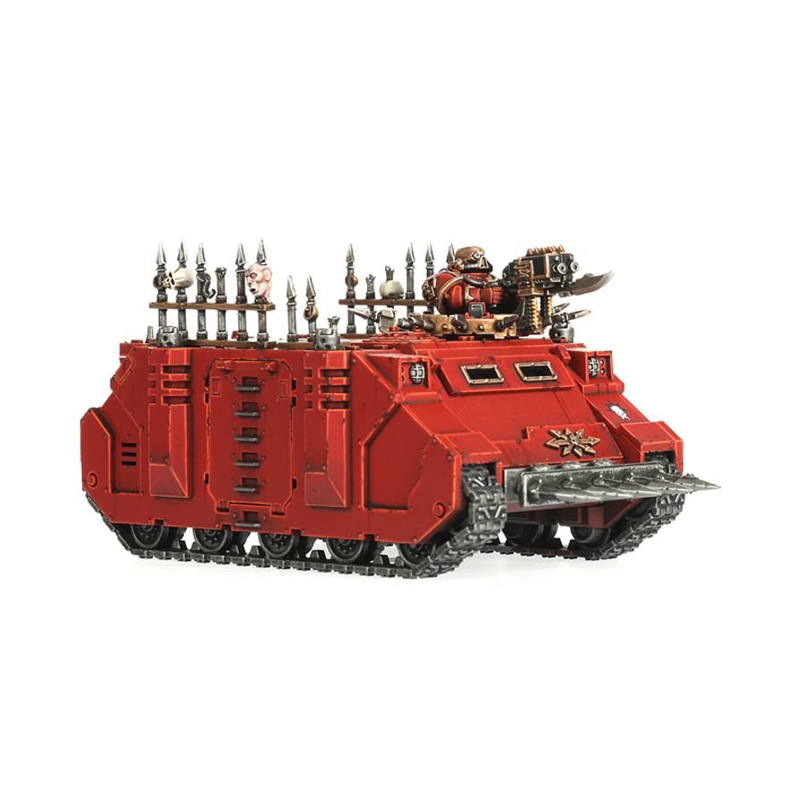 Warhammer 40,000 Chaos Rhino Chaos Space Marines Chaos Rhino Vehicle Kit for Warhammer 40K – Customizable Plastic Transport with Weapon & Cosmetic Options, Unpainted Miniature Model (PRE-ORDER)