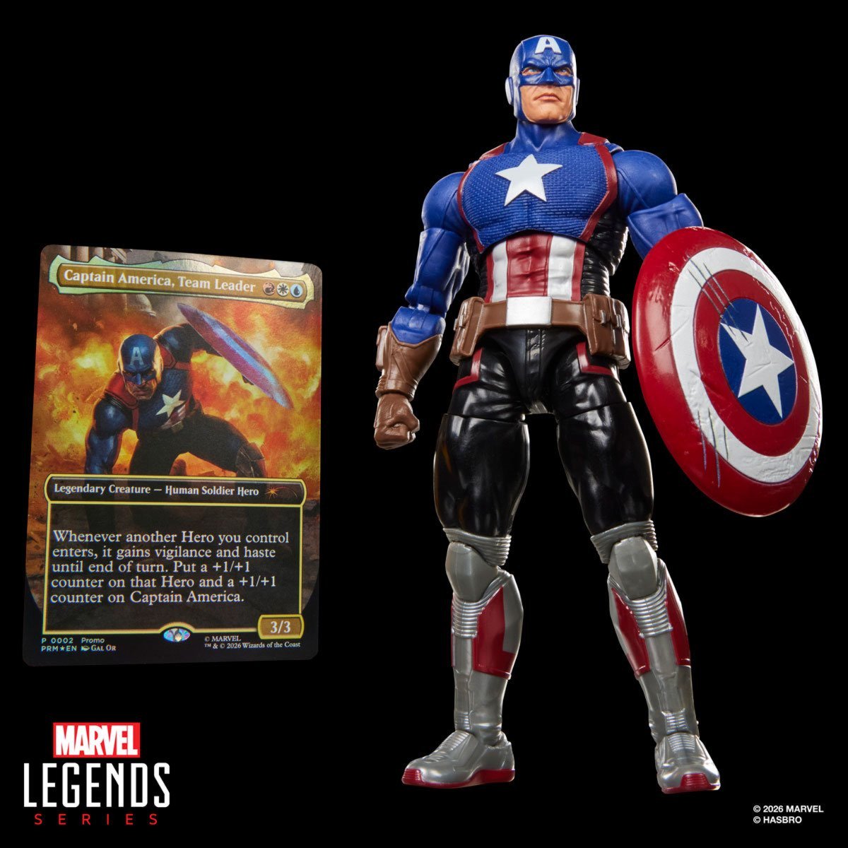 Marvel Legends Series Captain America Avengers: Twilight 6-Inch Action Figure with Shield, Accessories and Exclusive Foil Magic: The Gathering Card, Collectible Figure (PREORDER - Release Date October 2026)