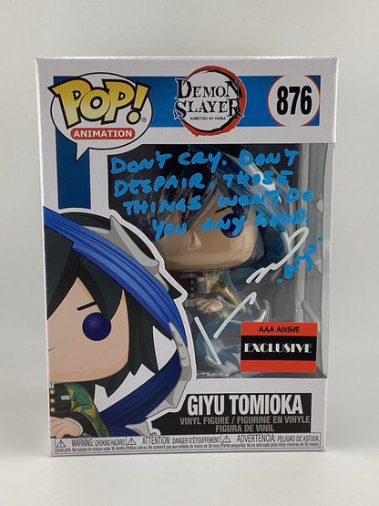 Funko Pop!  Demon Slayer: Kimetsu no Yaiba - Giyu Tomioka - Signed Johnny Y.B