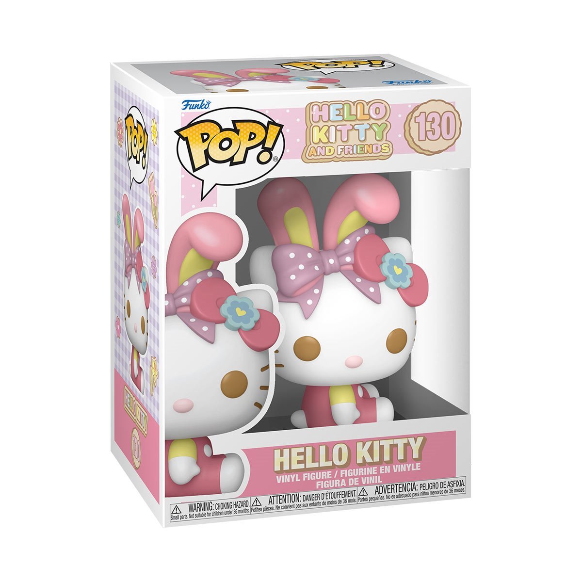 Easter 2026  Funko Pop! Animation - Set of 6 (T-Rex #1898, Raptor #1897, Hello Kitty #130, Cinnamoroll #131, Share Bear Bunny #2145, and Grumpy Bear Chick #2144) Collectible Vinyl Figures