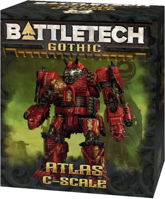 Gothic Atlas C-Scale BattleTech Miniature – 100mm+ ‘Mech with 5 Interchangeable Heads, Bas-Relief Statues & Back Tabards | Customizable Tabletop Model Kit