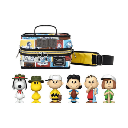 Peanuts Funko Soda! Comic Strips - 6-Piece Set of Approx. 4" Vinyl Figures in Collectible Soda Cans (Chance of 1 Chase Variant) with an 8" Cooler Bag