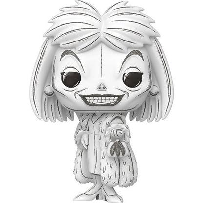 Cruella De Vil #1647 Funko Pop! Disney Sketched 101 Dalmatians - Approx. 4 1/4" Collectible Vinyl Figure Bundled with Display Box Protector Case - Estimated Arrival: Oct. 2025 (PRE-SALE)