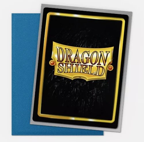 Dragon Shield Dual Matte Sleeves Blue & Silver 100 ct – 25th Anniversary Special Edition, Matte Dual Card Sleeves with Silver Interior, Standard Size TCG Protection