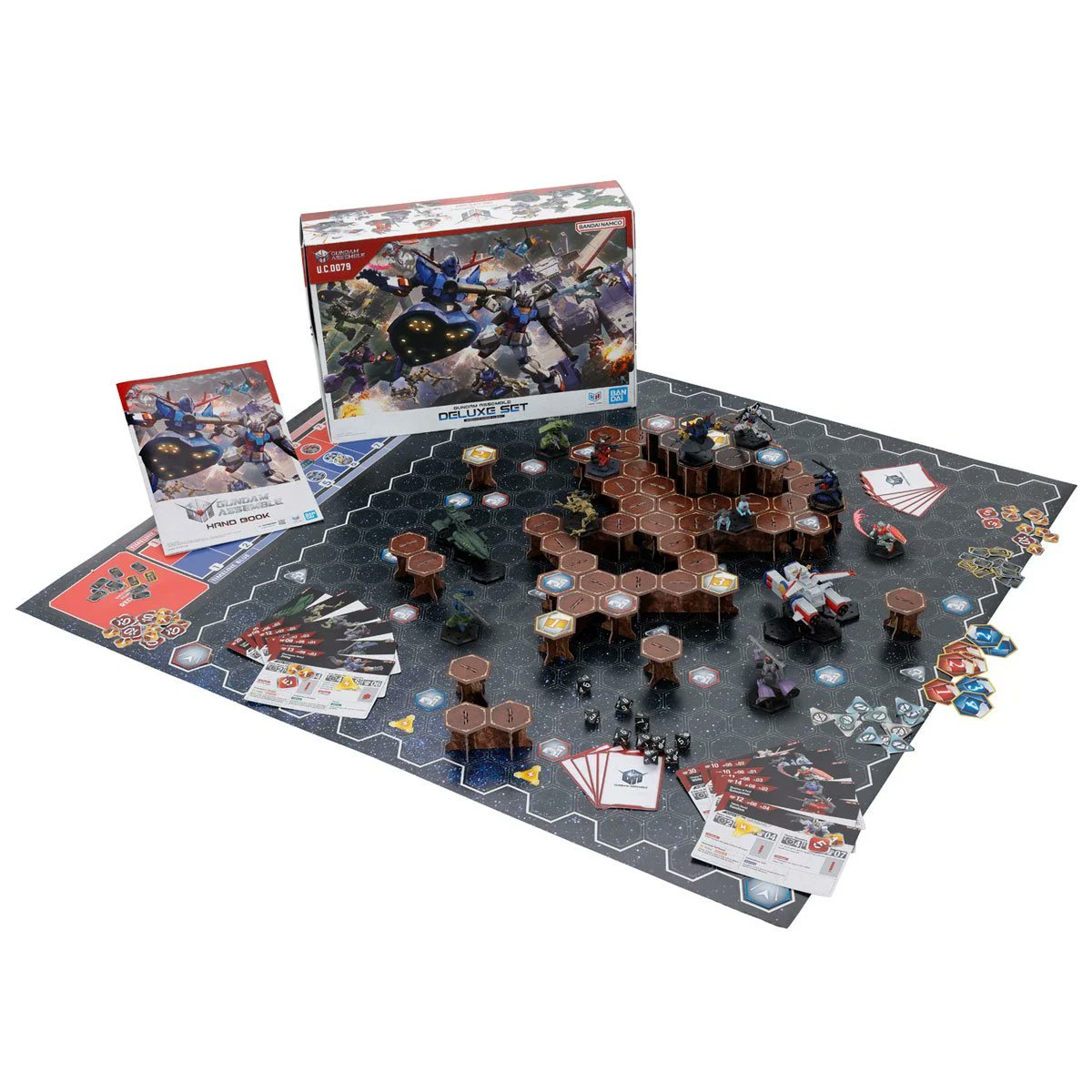 Bandai Hobby Gunpla Gundam Assemble 01 Deluxe Set Model Kit - Mini Gundam Figures, Bandai Gundam Model Kit Anime Model Kits, Gundam Miniatures & Collectible Action Figure Toys (Pre-Order November)