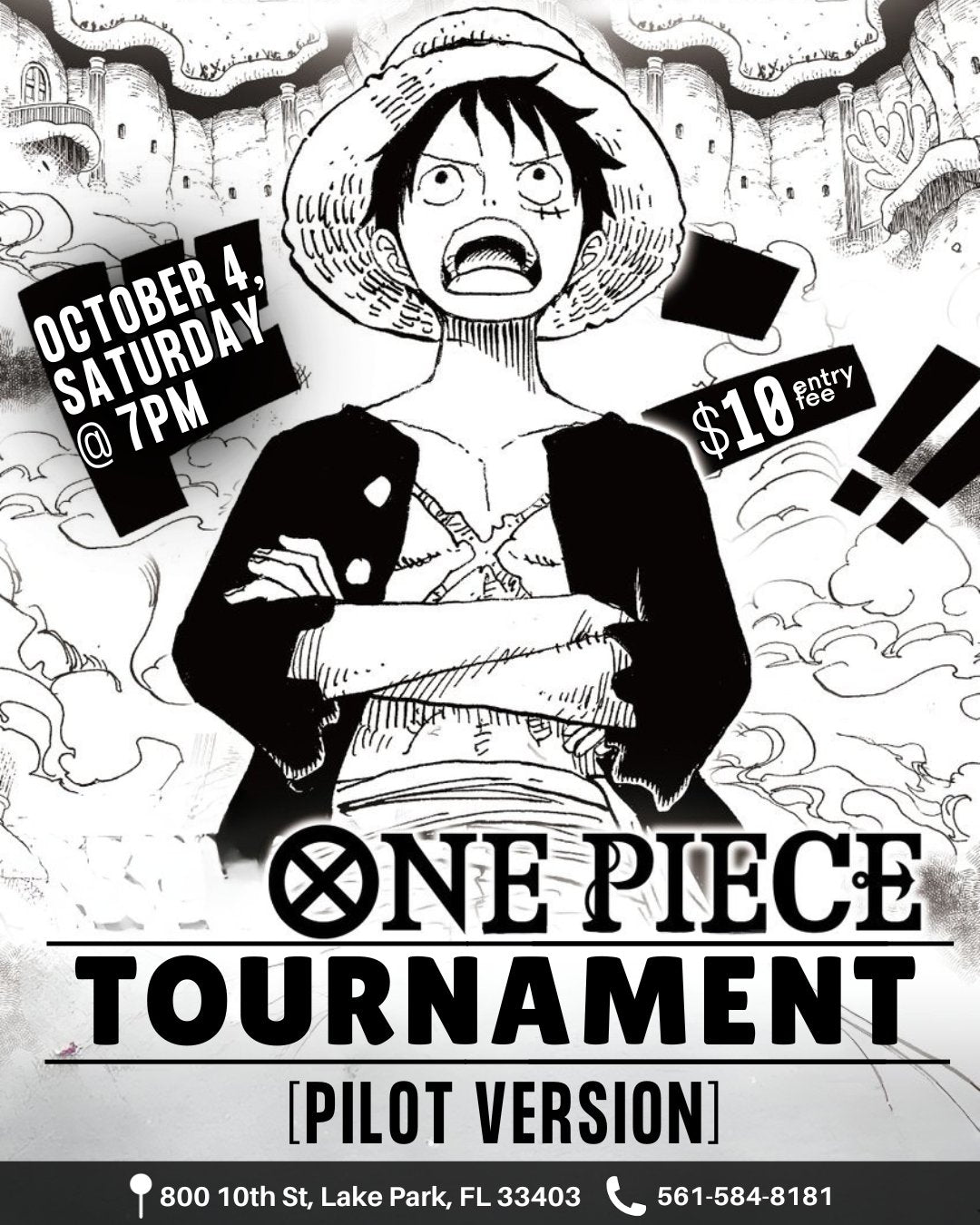 One Piece Tournament: Pilot Version – Saturday, October 4, 2025 at 7:00 PM