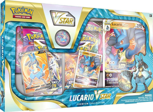 Pokémon TCG Lucario VSTAR Premium Collection Box – Foil Cards, Booster Packs & Accessories