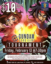 Gundam Card Game Tournament – Feb 13 (Fri) 7:30 PM