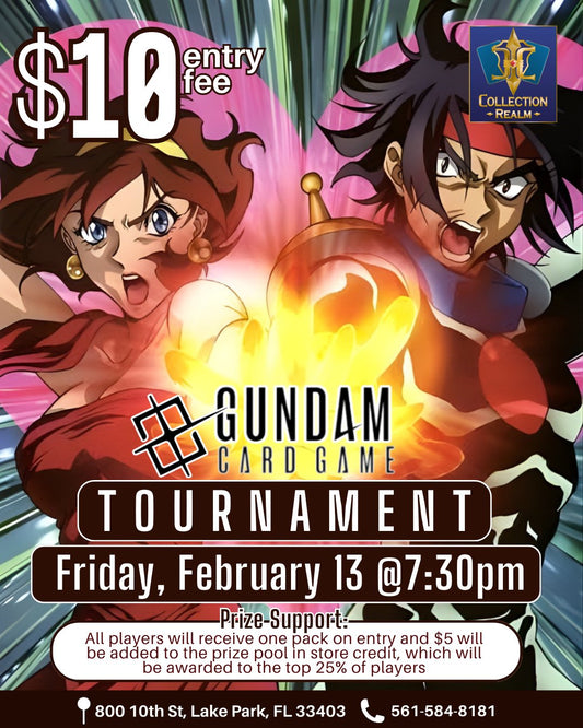 Gundam Card Game Tournament – Feb 13 (Fri) 7:30 PM