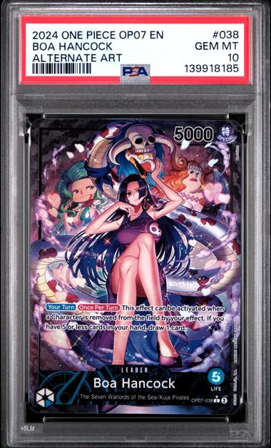 One Piece Boa OP07 Alt PSA 10 8185