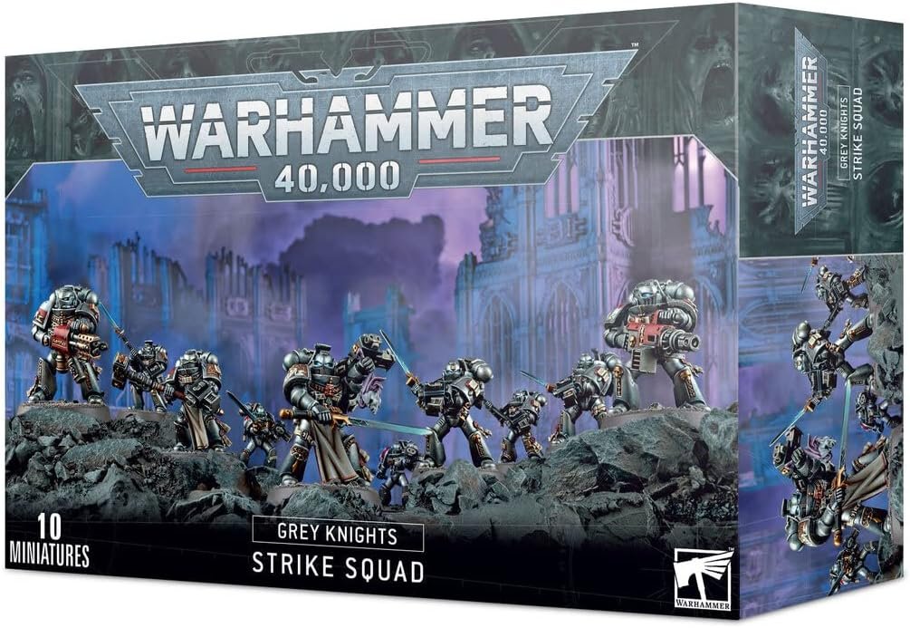 Warhammer 40,000 Grey Knights Strike Squad - 10 Miniatures