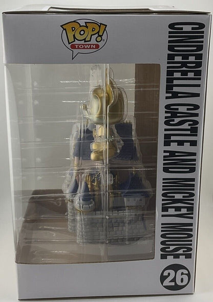 Funko Pop! Town: Cinderella Castle and Mickey Mouse Gold #26 Disney Exclusive