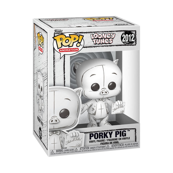 Porky Pig #2012 Funko Pop! Animation Looney Tunes Wave 6 - Approx. 3 1/2" Collectible Vinyl Figure Bundled with Display Box Protector Case