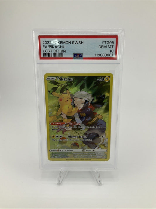 Pokémon TCG Pikachu TG05/TG30 SwSh11: Lost Origin Trainer Gallery Holo PSA 10