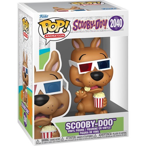 Scooby-Doo with Popcorn #2040 Funko Pop! Animation Scooby-Doo - Approx. 4 1/2" Collectible Vinyl Figure Bundled with Display Box Protector Case - Estimated Arrival: Oct. 2025 (PRE-SALE)