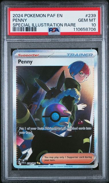 Pokemon Penny PAF SIR PSA 10 8706