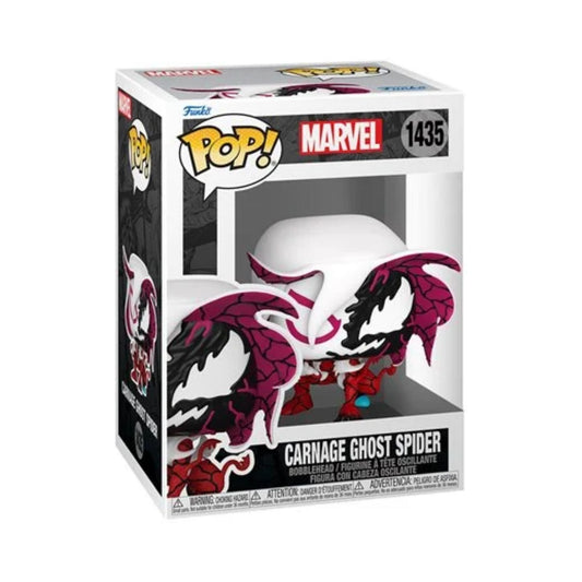 Carnage Ghost Spider Funko Pop! Marvel - Approx. 3" Collectible Epic Symbiote Fusion Bobblehead 1435 with Display Box Protector Case