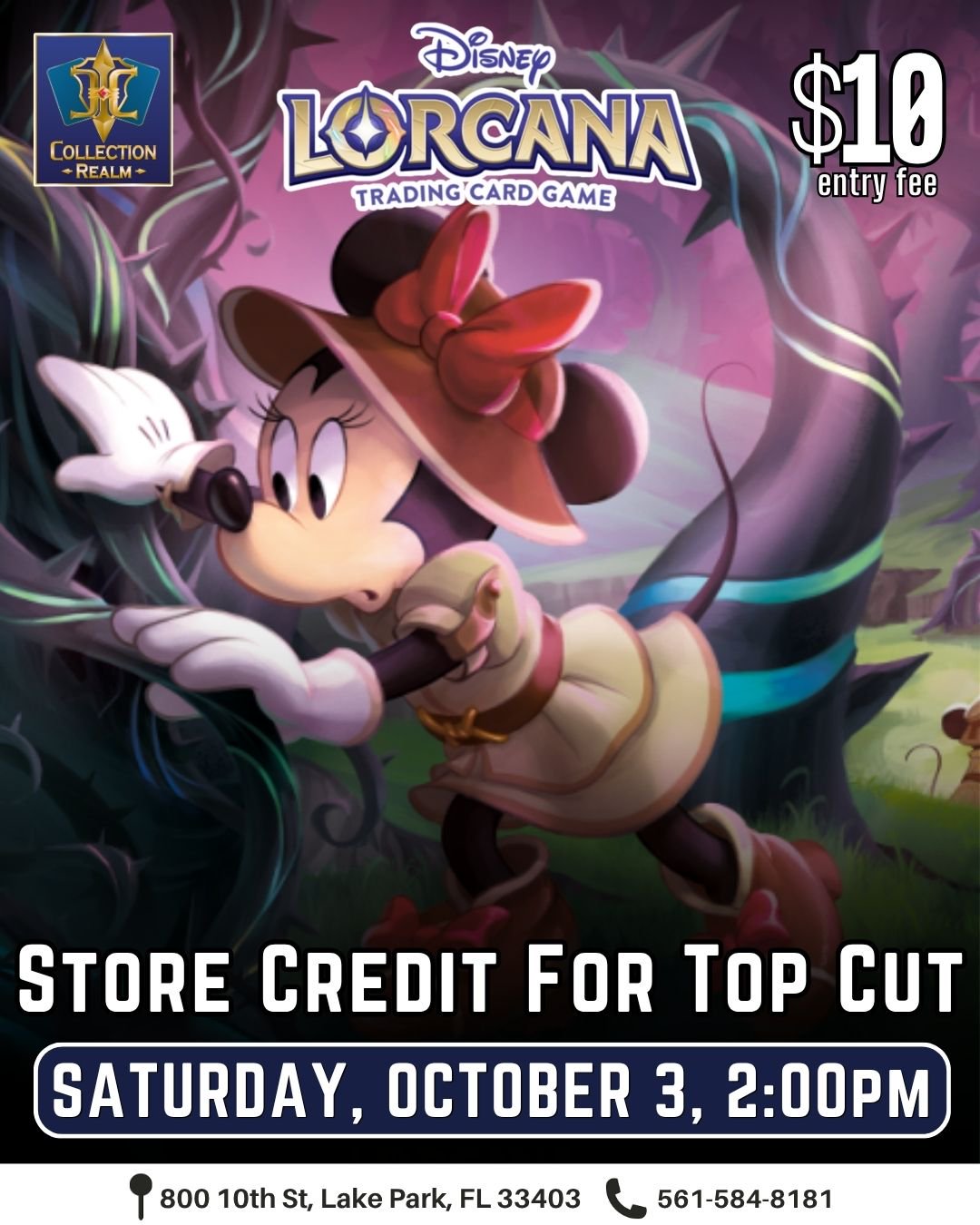 Disney Lorcana TCG Tournament – October 3, 2026 (Saturday 2:00 PM)