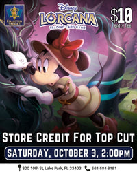 Disney Lorcana TCG Tournament – October 3, 2026 (Saturday 2:00 PM)