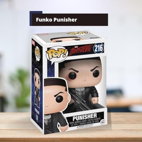 Punisher Funko Pop! Mavel Daredevil - Vinyl Bobble-Head Figure # 216 with Display Box Protector Case