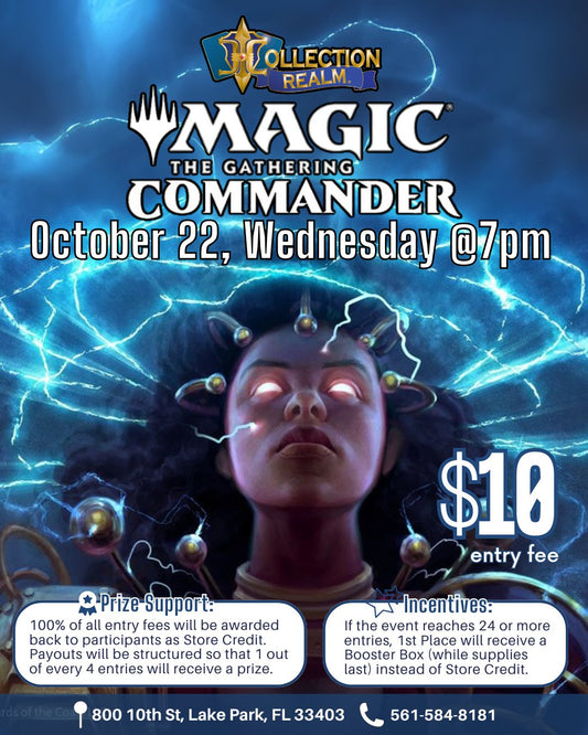Magic The Gathering Commander Tournament – Wednesday, October 22 at 7:00 PM