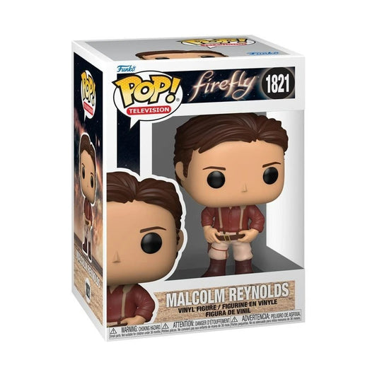 Malcolm Reynolds #1821 Funko Pop! Television Firefly - Approx. 4" Collectible Vinyl Figure Bundled with Display Box Protector Case - Estimated Arrival: Oct. 2025 (PRE-SALE)