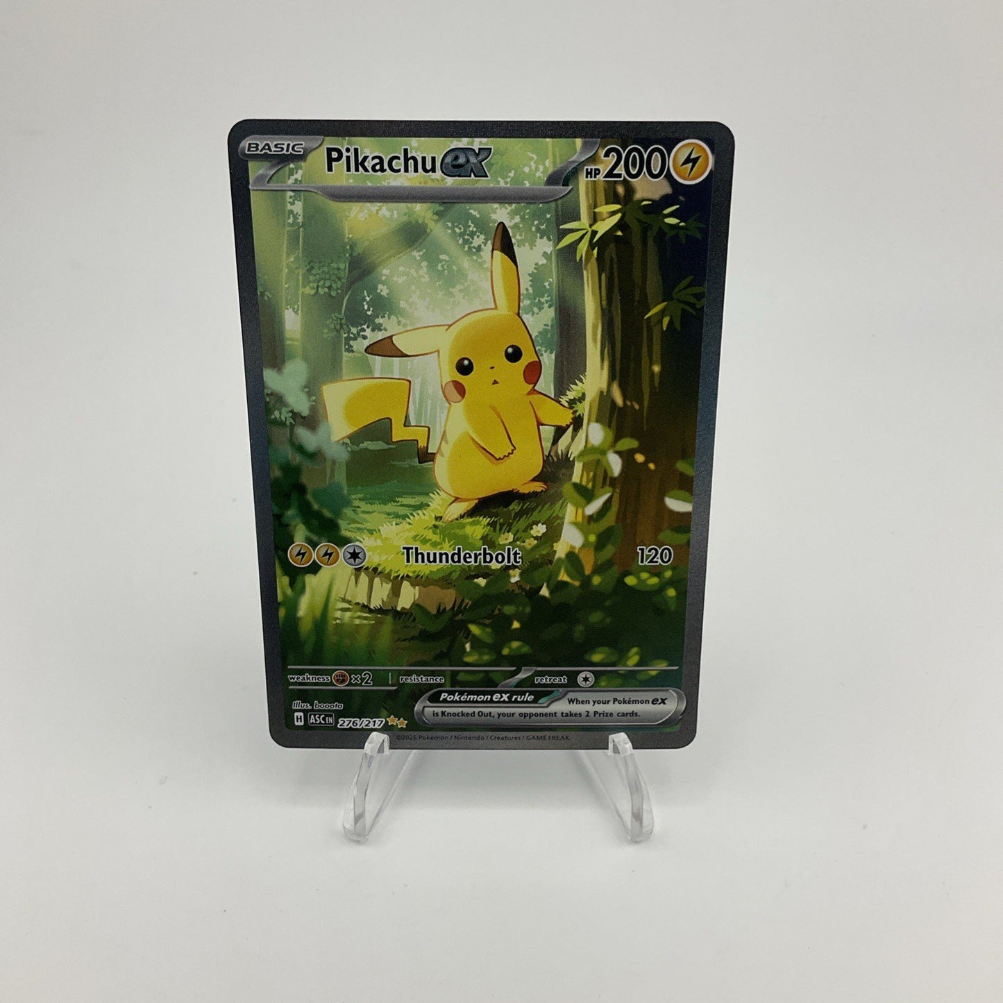 Ascended Heroes  Forest Pikachu Ex #276/217 NM SIR Pokemon Card