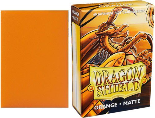 Dragon Shield Japanese Matte Orange Card Sleeves, 60 Count, Japanese Size Trading Card Protectors for Yu-Gi-Oh! and Cardfight!! Vanguard