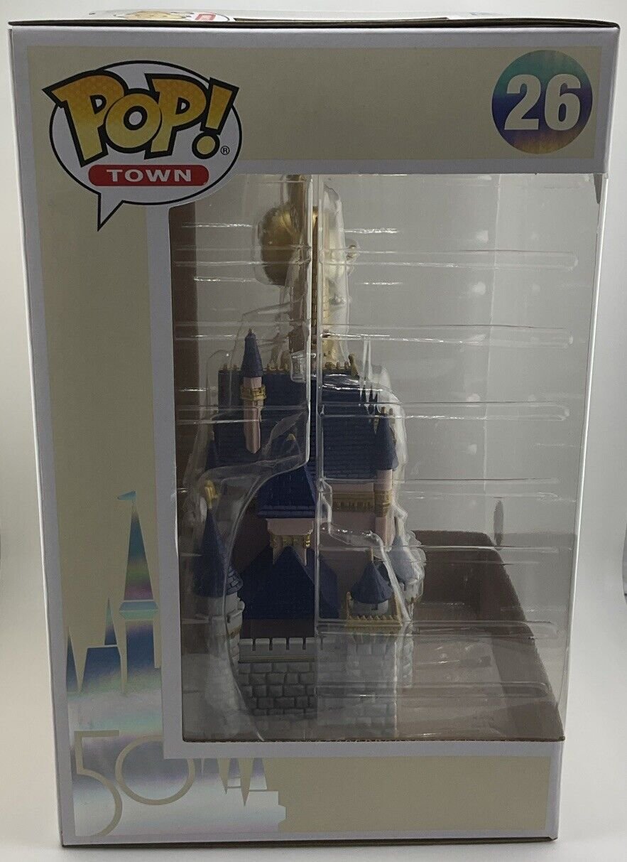 Funko Pop! Town: Cinderella Castle and Mickey Mouse Gold #26 Disney Exclusive