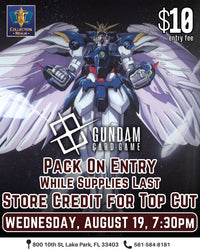 Gundam Card Game Tournament – August 19, 2026 (Wednesday 7:30 PM)