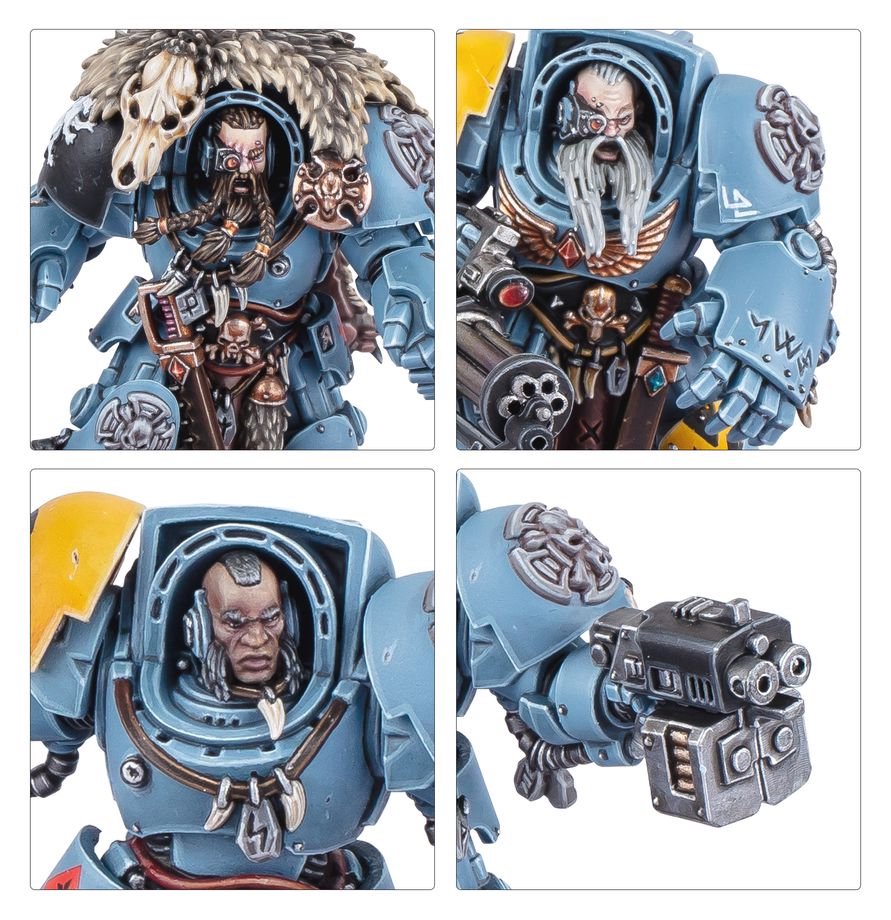 Warhammer 40,000 Combat Patrol: Space Wolves – 21 Miniatures Including Wolf Guard Battle Leader, Terminators, Blood Claws & Wulfen