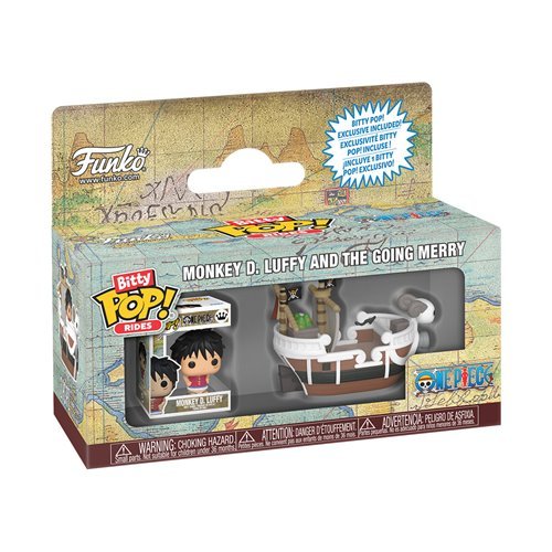 Monkey D. Luffy with Going Merry Funko Bitty Pop! Rides One Piece - Approx. 1-inch Collectible Vinyl Figure - Estimated Arrival: Dec. 2025 (PRE-SALE)
