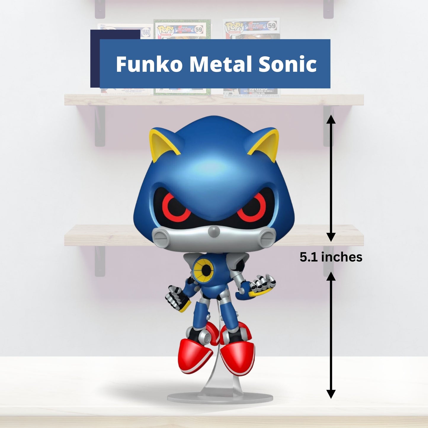 Metal Sonic Funko Pop! Games Sonic The Hedgehog - Vinyl Figure #916 with Window Display Box