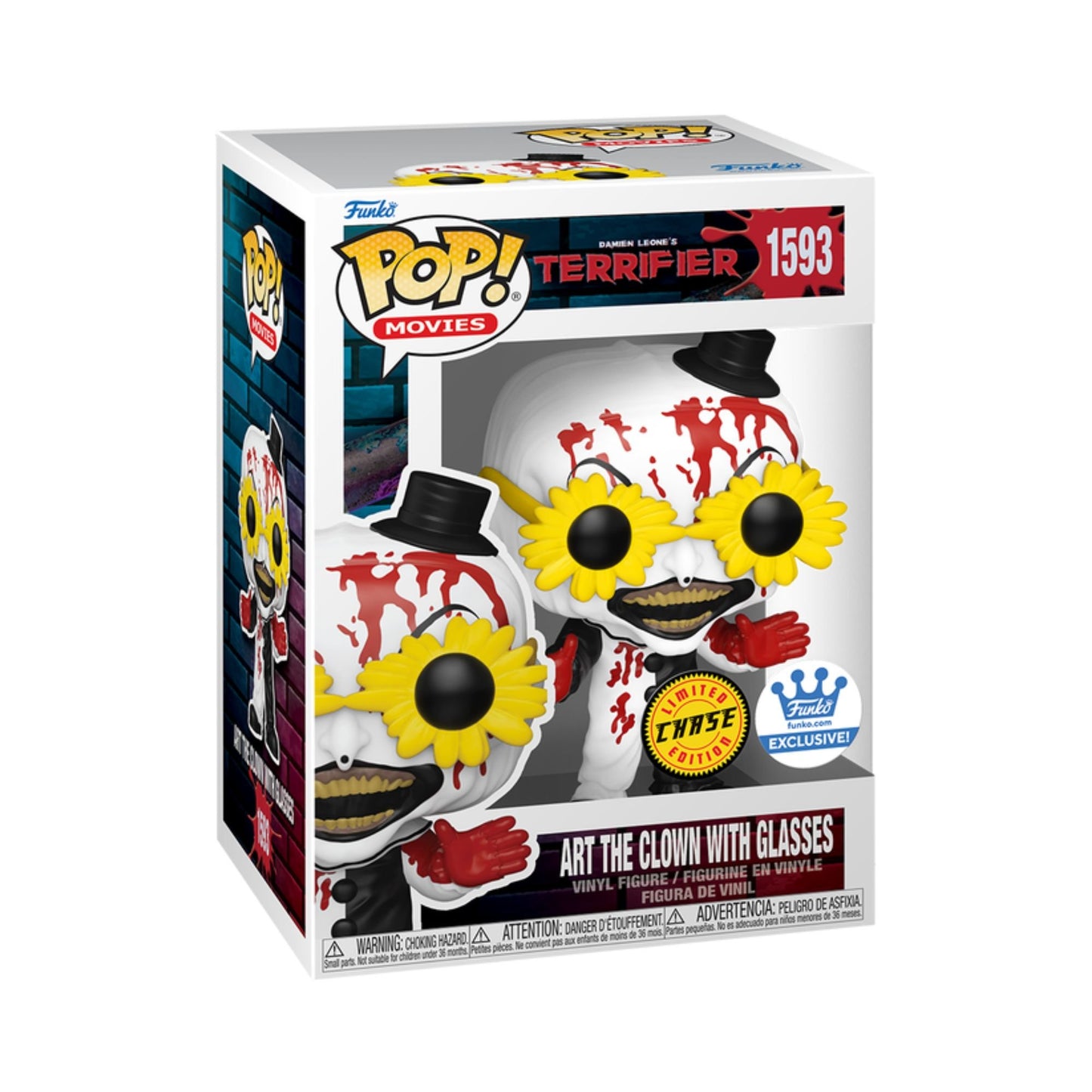 Funko Art The Clown Set of 5 Vinyl Figures – Knife, Bike, Glasses, and Bloody Chase Variants – Exclusive Terrifier Horror Collectible (PRE-ORDER)