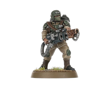 Warhammer 40,000 Astra Militarum Cadian Shock Troops – 10 Plastic Miniatures with Custom Weapons, 20+ Heads, Transfer Sheet & Bases for Astra Militarum Army Building (PRE-ORDER)
