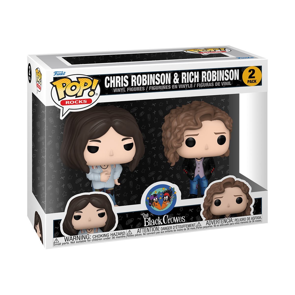 Chris Robinson and Rich Robinson Funko Pop! Rocks The Black Crowes - Approx. 3 3/4" Collectible 2 Vinyl Figures