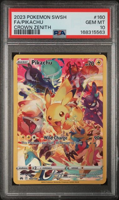 Pikachu Full Art PSA 10 5563
