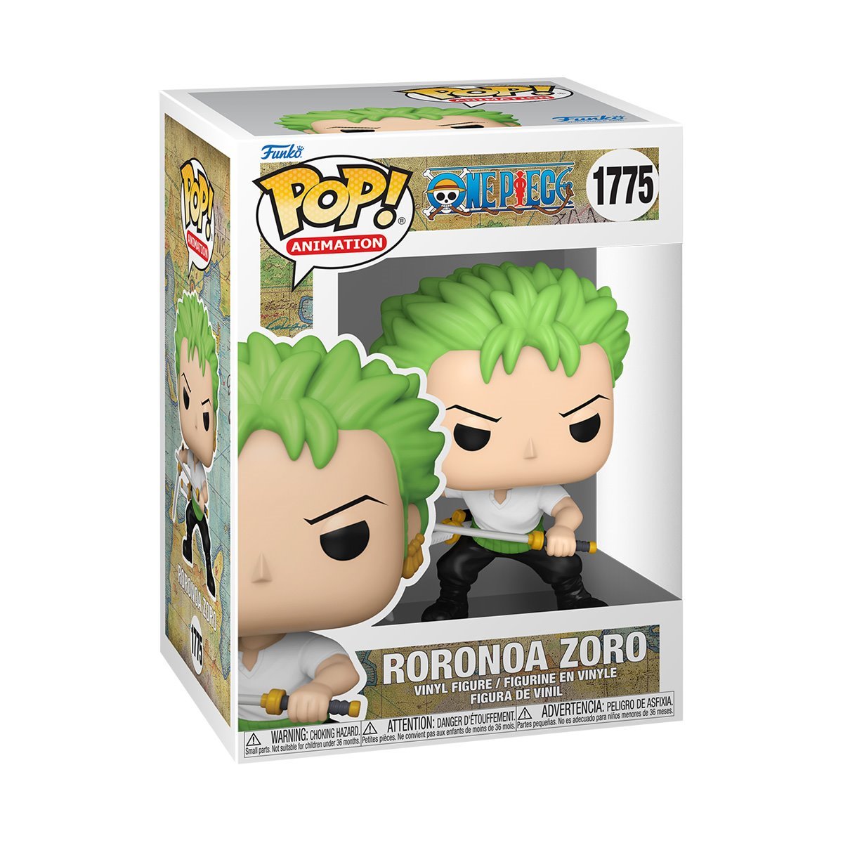 One Piece Wave 9 Funko Pop! Animation 2024 - Set of 5 (Roronoa Zoro with Swords #1775, Usopp #1774, Sanji #1773, Nami Crying #1772, and Luffy #1771) - Collectible Vinyl Figures