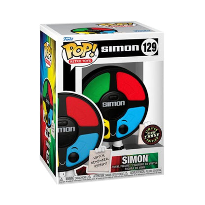 Simon Funko Pop! Retro Toys - Approximately 4" Glow Chase Limited Edition Collectible Vinyl Figure #129 with Window Display Box