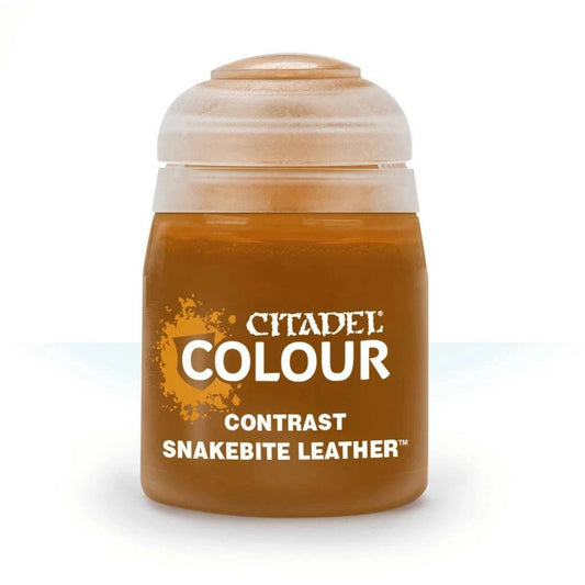 Warhammer Citadel Contrast: Snakebite Leather Paint Bottle 18ml