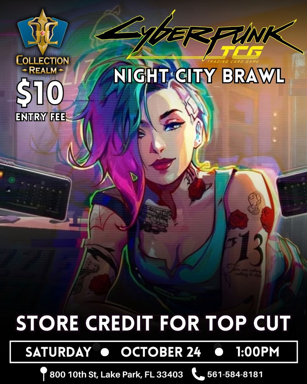 Cyberpunk Night City Brawl – October 24 2026 (Saturday 1PM)