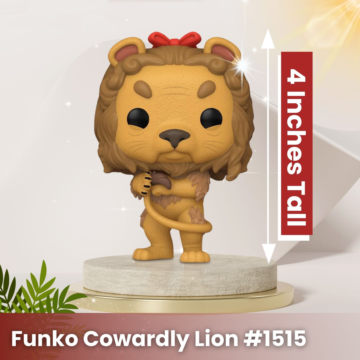 Cowardly Lion Funko Pop! Movies: The Wizard of Oz 85th Anniversary - Approx. 4" Collectible Vinyl Figure #1515 with Display Box Protector Case