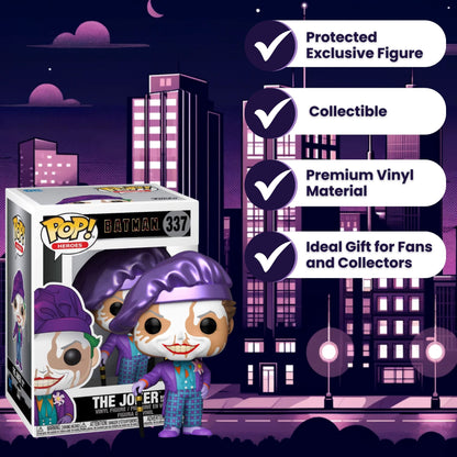 The Joker Funko Pop! Heroes Batman 1989 - Chase Limited Edition Vinyl Figure #337 with Display Box Protector Case