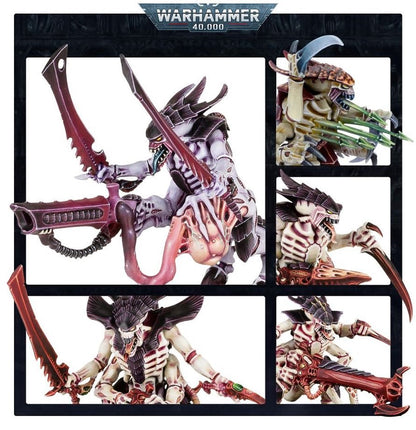 Warhammer 40,000 Tyranids Warriors Miniatures Kit – Build 3 Tyranid Warriors or Tyranid Prime – Customizable Bio-Weapons & Poses – Plastic Tabletop Model Set