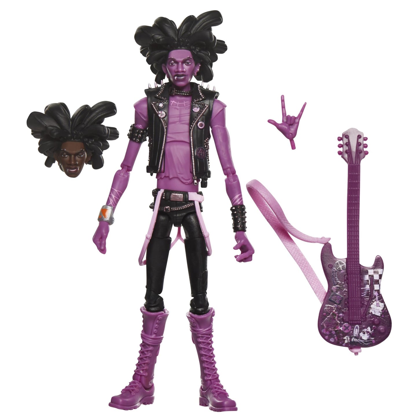 Spider-Punk Purple Marvel Legends Series Spider-Man: Across The Spider-Verse Collectible 6-Inch Action Figure