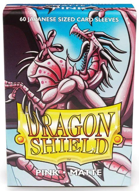 Dragon Shield Japanese Matte Pink Card Sleeves, 60 Count, Japanese Size Trading Card Protectors for Yu-Gi-Oh! and Cardfight!! Vanguard
