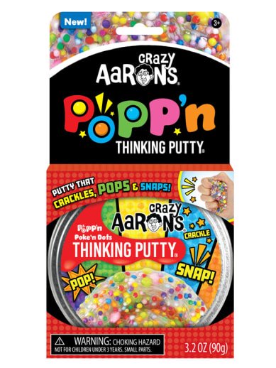 Crazy Aaron's Thinking Putty Popp'n Textured Sensory Putty Tin