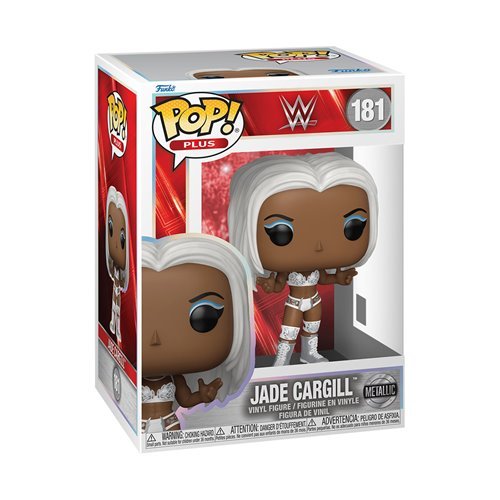 Jade Cargill Metallic #181 Funko Pop! Plus WWE - Approx. 3 3/4" Collectible Vinyl Figure Bundled with Display Box Protector Case