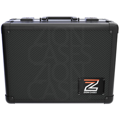 Zion Cases Slab Case XL Carbon Fiber Black – Premium Graded Card Storage Case, Holds Up to 172 Slabs, High-Grade Foam Protection, TSA-Approved Locks, Durable Collector Travel Case (PRE-ORDER)