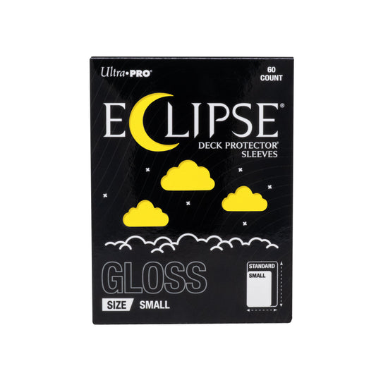 Ultra PRO Eclipse Gloss Small Deck Protector Sleeves Lemon Yellow 60 Count – Durable Trading Card Sleeves, Opaque Back, Smooth Shuffle Feel, Tournament-Ready Protection (PRE-ORDER AUGUST)